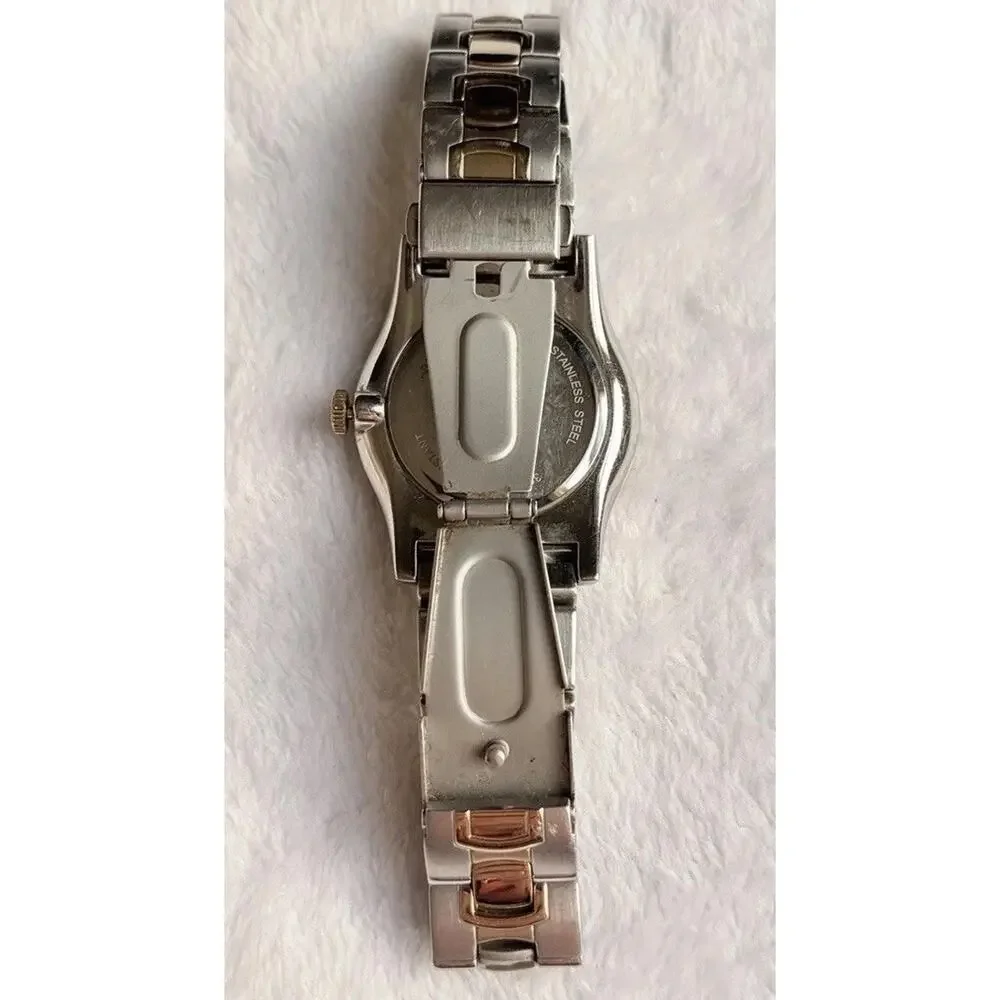Jos A Bank Quartz Watch Two Tone Gold & Silver New Battery